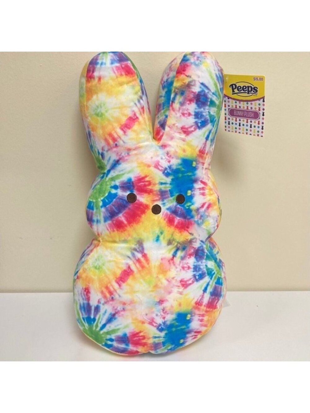 PEEPS XL BIG TYE DYE BUNNY 17” NWT